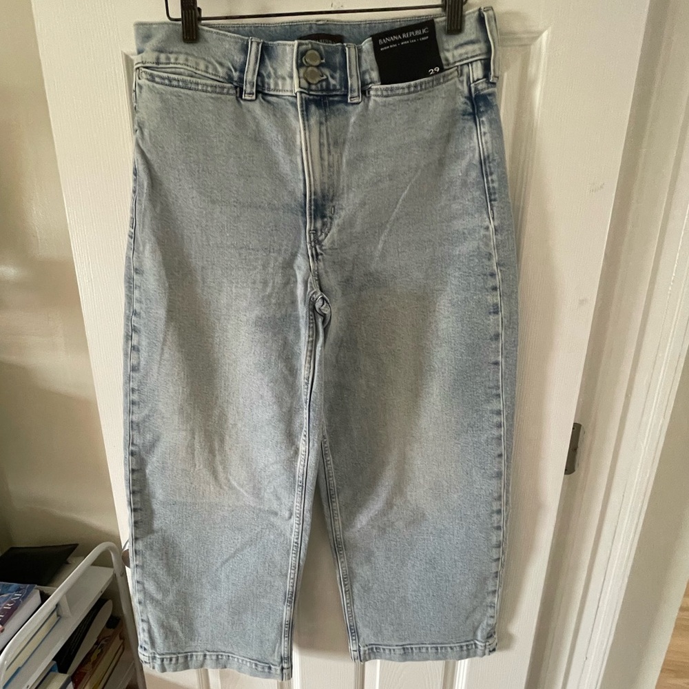 Banana Republic Wide Leg Crop Jeans